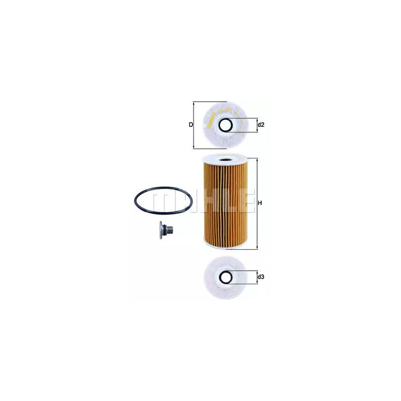 Alyvos filtras  KNECHT OX 377D