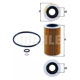 Alyvos filtras  KNECHT OX 384D