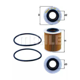 Alyvos filtras  KNECHT OX 386D