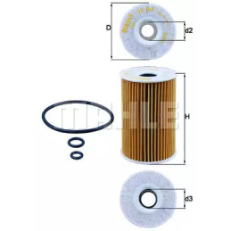 Alyvos filtras  KNECHT OX 388D