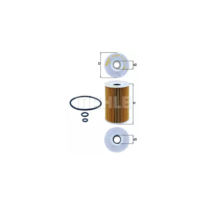 Alyvos filtras  KNECHT OX 388D