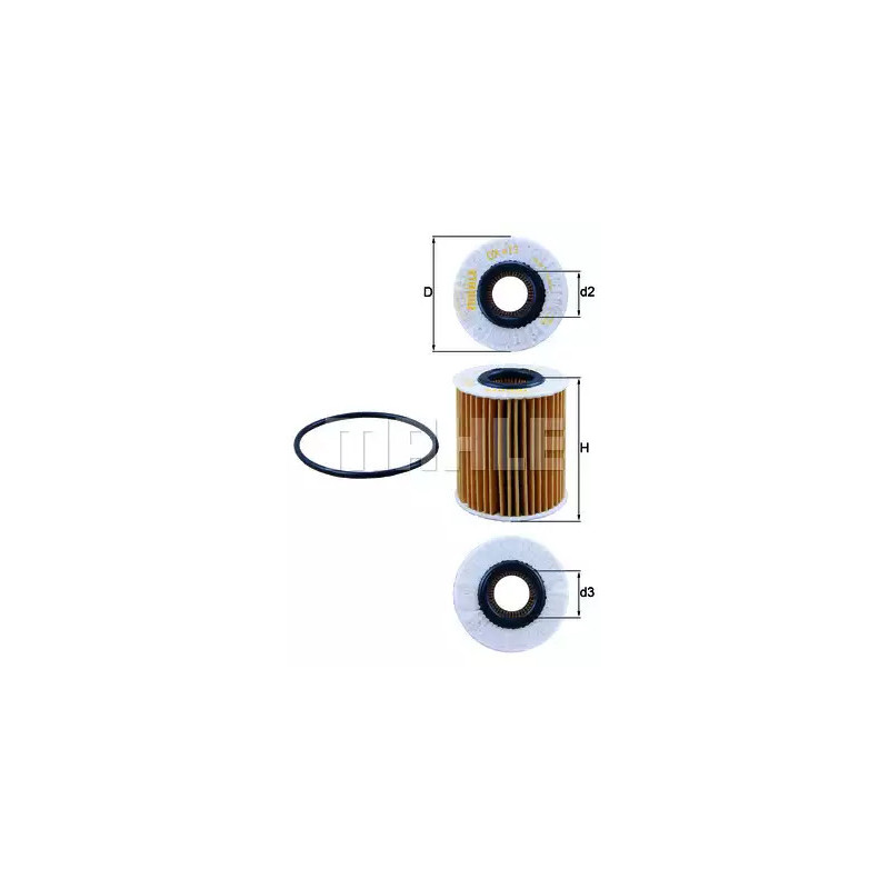 Alyvos filtras  KNECHT OX 413D2