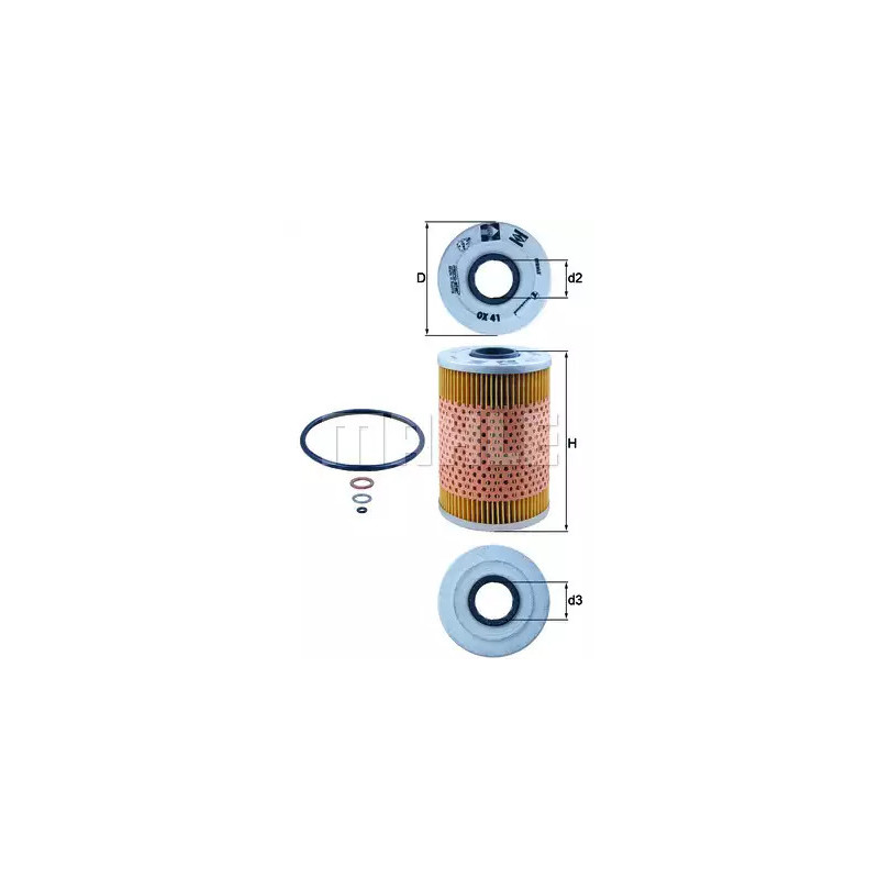 Alyvos filtras  KNECHT OX 41D