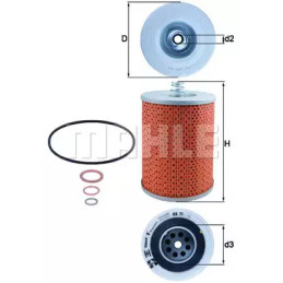 Alyvos filtras  KNECHT OX 71D