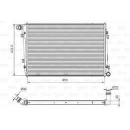 Variklio aušinimo radiatorius  VALEO 701664