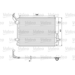 Oro kondicionieriaus radiatorius  VALEO 814091