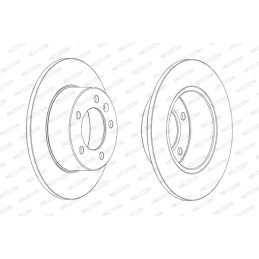 Stabdžių diskas  FERODO DDF1975C