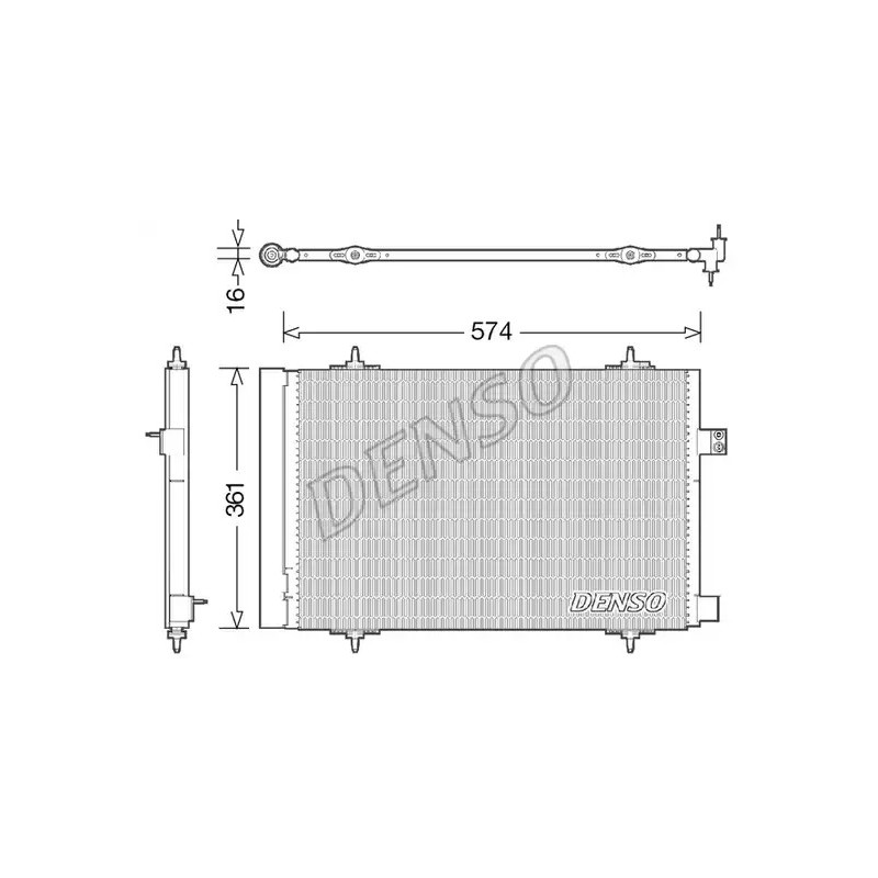 Oro kondicionieriaus radiatorius  DENSO DCN21019