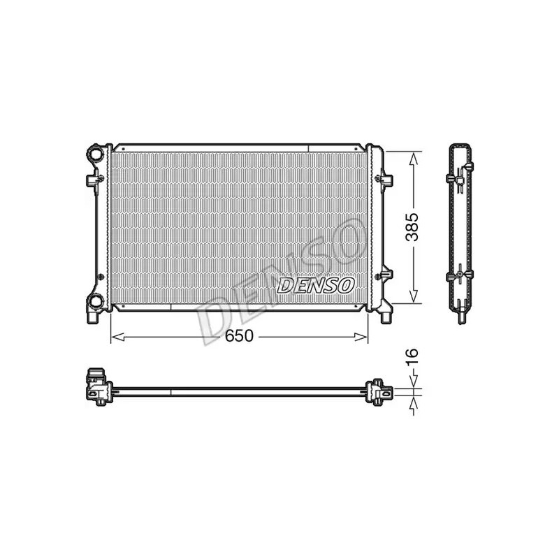 Variklio aušinimo radiatorius  DENSO DRM02014