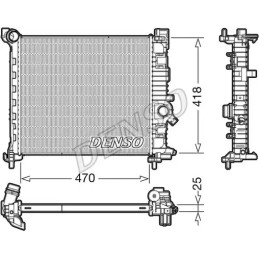 Variklio aušinimo radiatorius  DENSO DRM20114