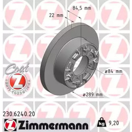 Stabdžių diskas  ZIMMERMANN 230.6240.20