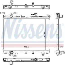 Variklio aušinimo radiatorius  NISSENS 64206