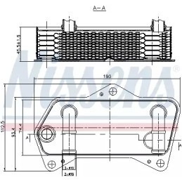 Automatinės transmisijos alyvos aušintuvas  NISSENS 90653