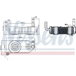 Automatinės transmisijos alyvos aušintuvas  NISSENS 90708