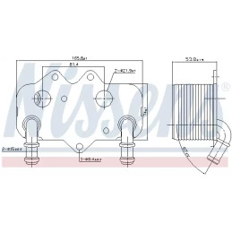 Variklio alyvos aušintuvas  NISSENS 90781