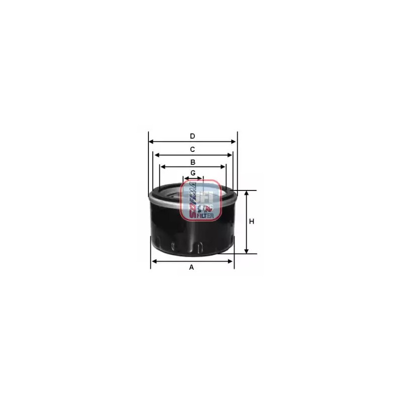 Alyvos filtras  SOFIMA S 3584 R