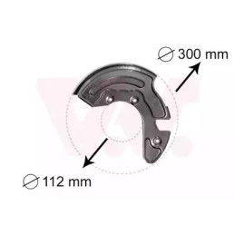 Stabdžių disko apsauga  VAN WEZEL 0323372