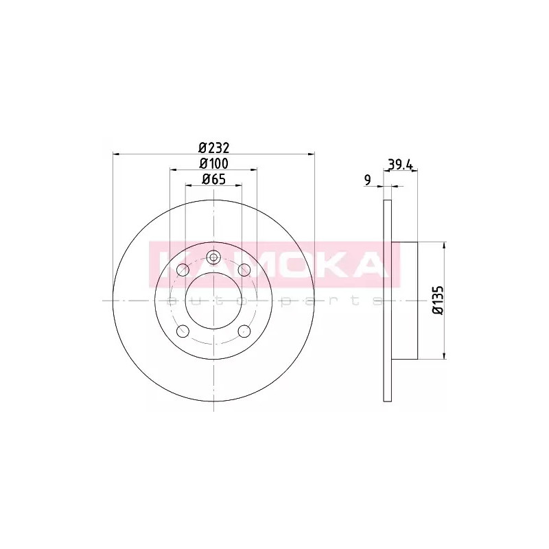 Stabdžių diskas  KAMOKA 103146