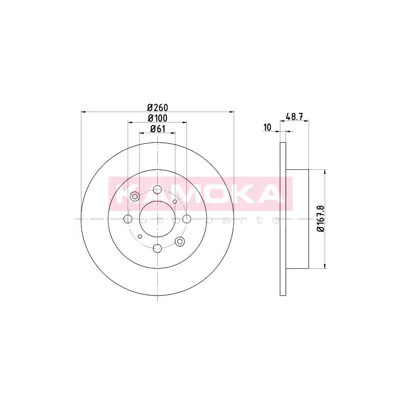 Stabdžių diskas  KAMOKA 103151