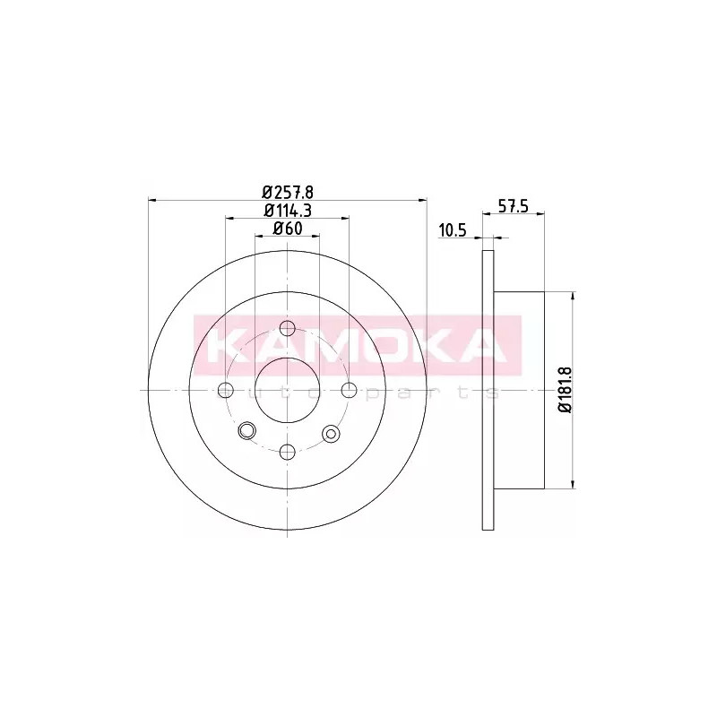 Stabdžių diskas  KAMOKA 103168