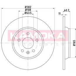 Stabdžių diskas  KAMOKA 103176