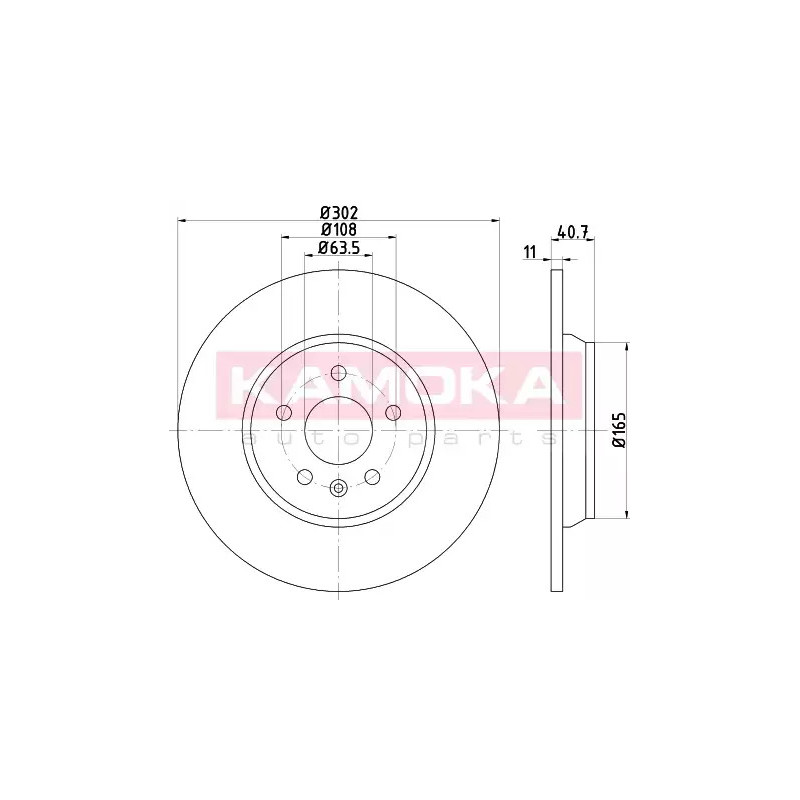 Stabdžių diskas  KAMOKA 103176