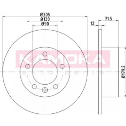 Stabdžių diskas  KAMOKA 103197