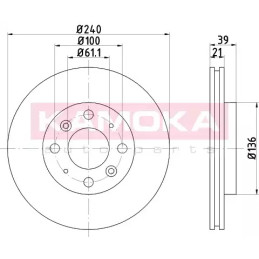 Stabdžių diskas  KAMOKA 103221