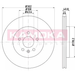 Stabdžių diskas  KAMOKA 103236