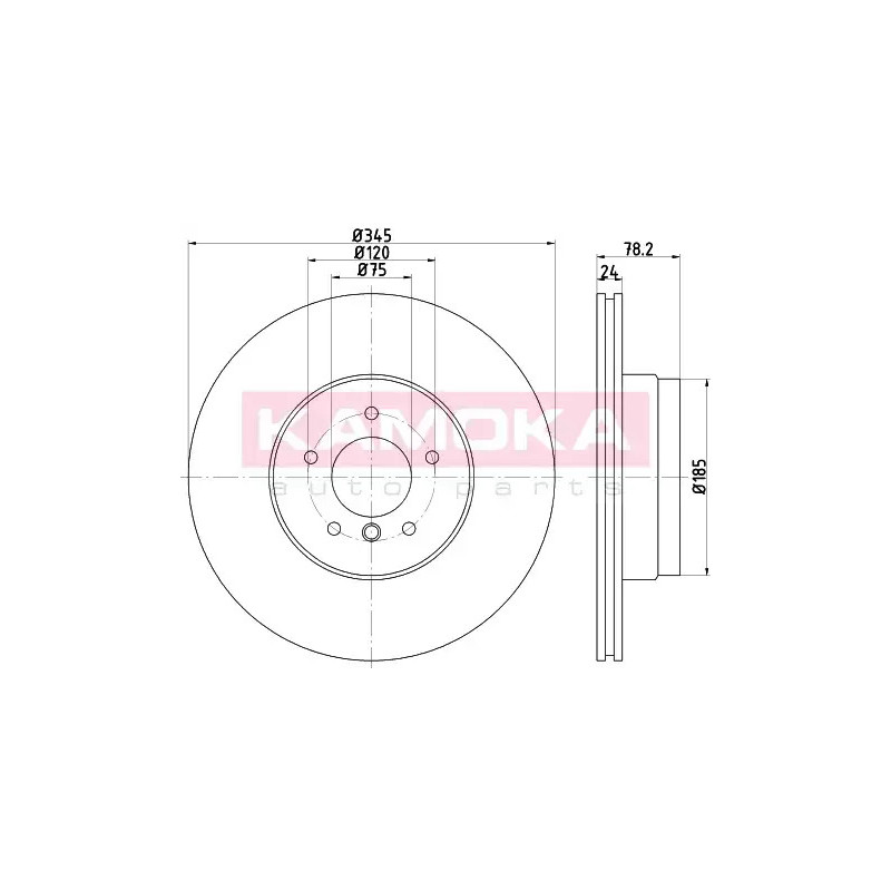 Stabdžių diskas  KAMOKA 103247