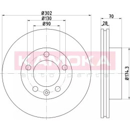 Stabdžių diskas  KAMOKA 103293