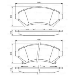 Diskinių stabdžių trinkelių rinkinys  BOSCH 0 986 424 466