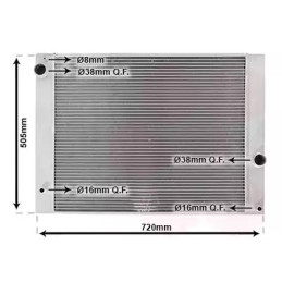 Variklio aušinimo radiatorius  VAN WEZEL 06002338