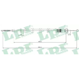 Rankinio stabdžio trosas  LPR C1689B