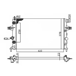 Variklio aušinimo radiatorius  NRF 50562A