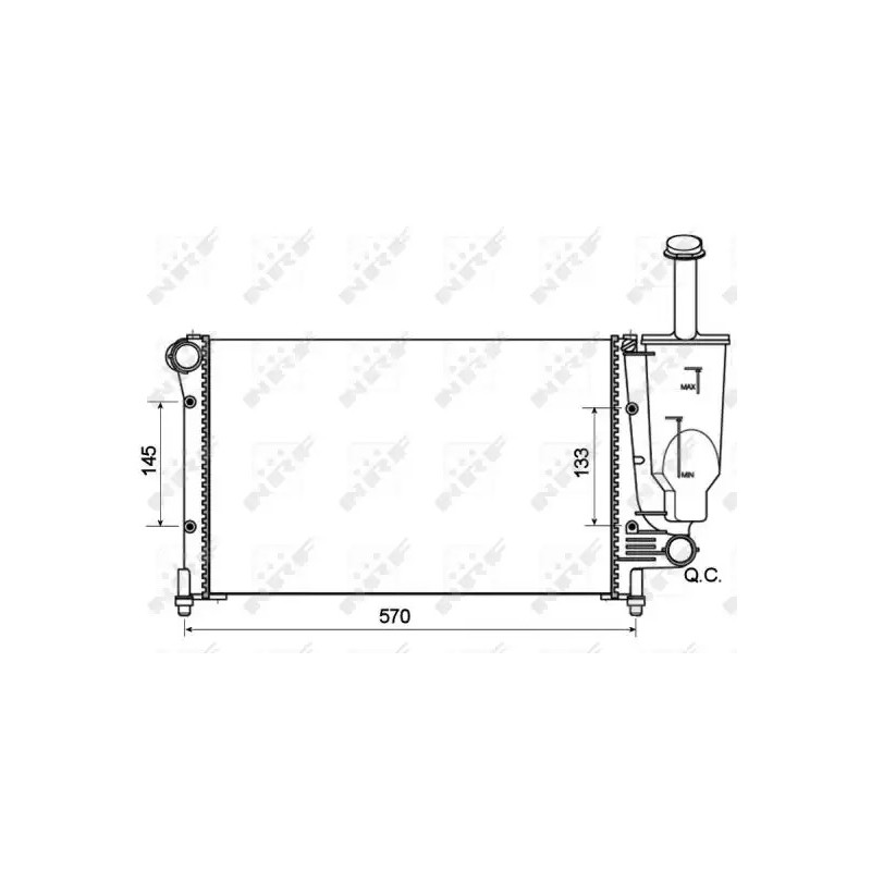 Variklio aušinimo radiatorius  NRF 53128A