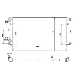 Variklio aušinimo radiatorius  NRF 53406A