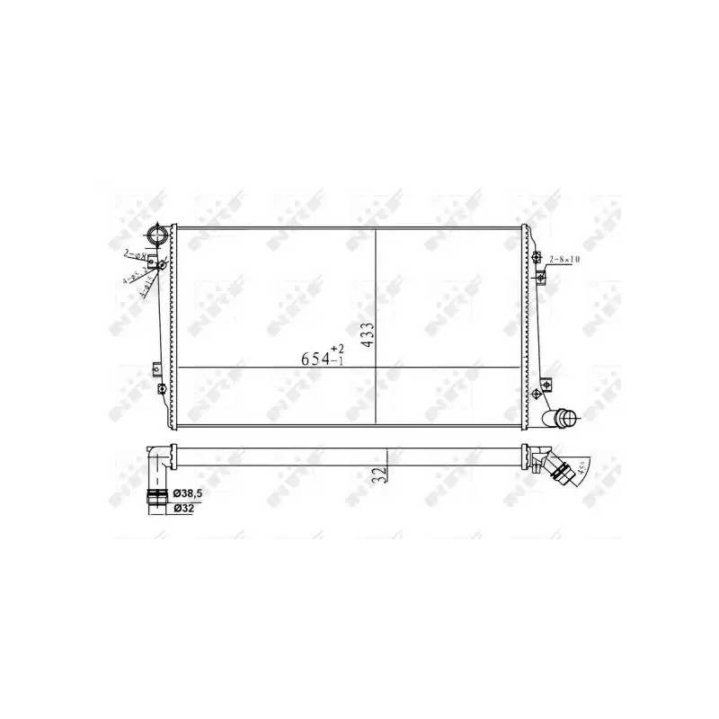 Variklio aušinimo radiatorius  NRF 53814A