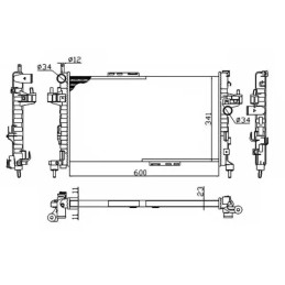 Variklio aušinimo radiatorius  NRF 54753A