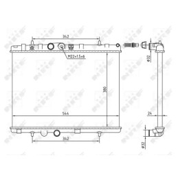 Variklio aušinimo radiatorius  NRF 58226A