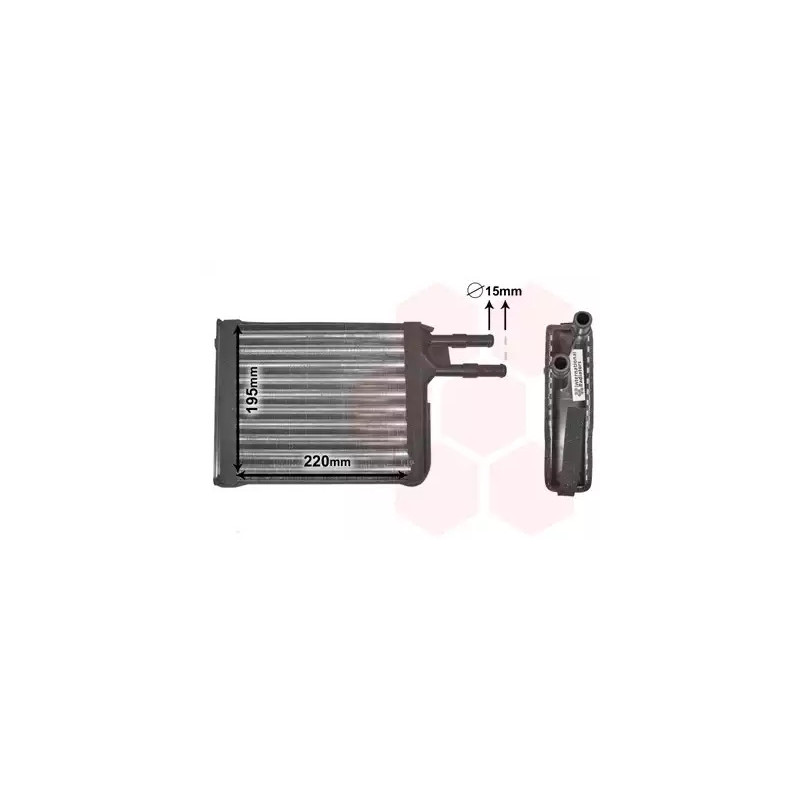 Salono radiatorius  VAN WEZEL 09006128