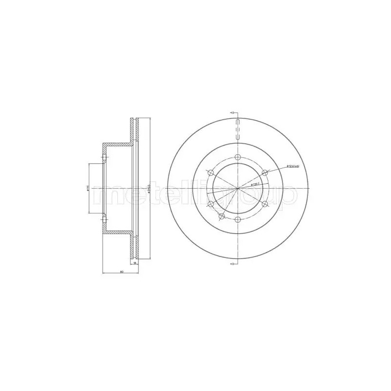 Stabdžių diskas  CIFAM 800-679