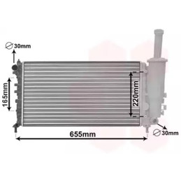 Variklio aušinimo radiatorius  VAN WEZEL 17002999