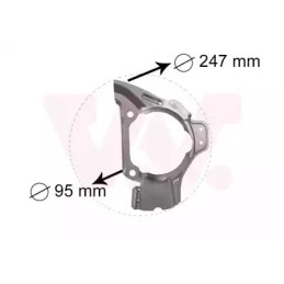 Stabdžių disko apsauga  VAN WEZEL 1754371