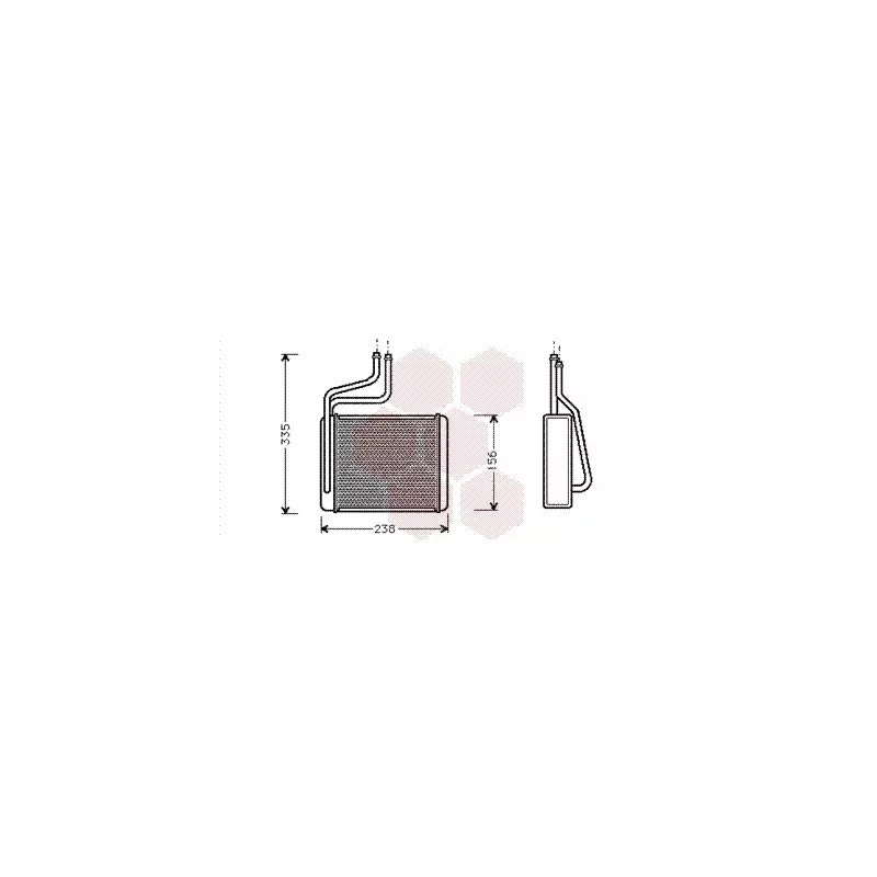 Salono radiatorius  VAN WEZEL 18006286