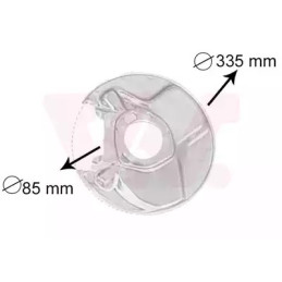 Stabdžių disko apsauga  VAN WEZEL 3010374