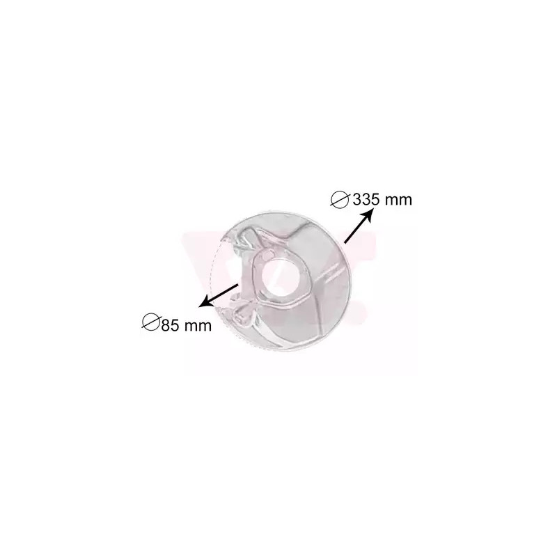 Stabdžių disko apsauga  VAN WEZEL 3010374