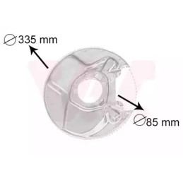 Stabdžių disko apsauga  VAN WEZEL 3010373