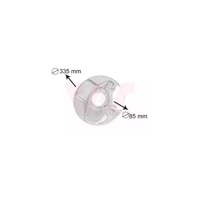 Stabdžių disko apsauga  VAN WEZEL 3010373