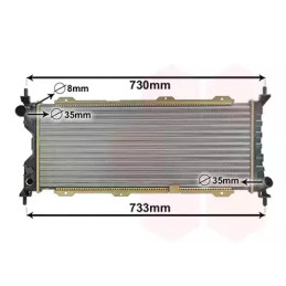 Variklio aušinimo radiatorius  VAN WEZEL 37002185